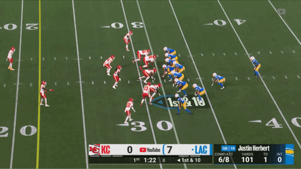 Screenshot of an NFL game with a scorebug that uses an alpha channel for transparency. Image via NFL.com