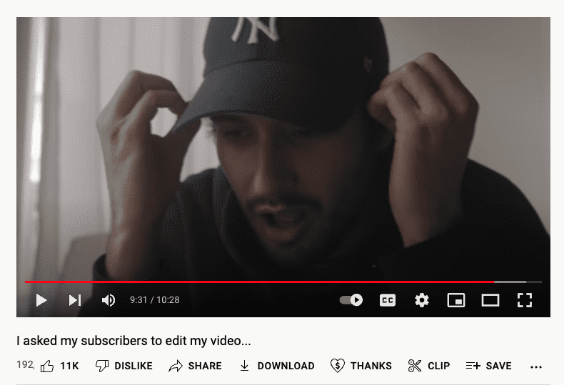 screenshot of daniel schiffers youtube video