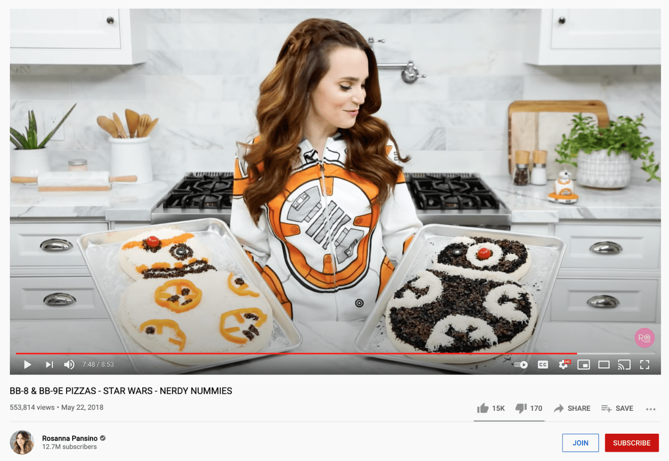 Rosanna Pansino - Nerdy Nummies YouTube feature 