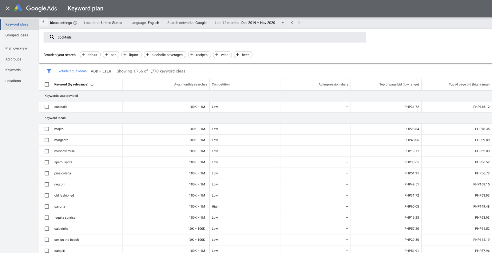 Use Google Keyword Planner to Discover High-Value YouTube channel ideas