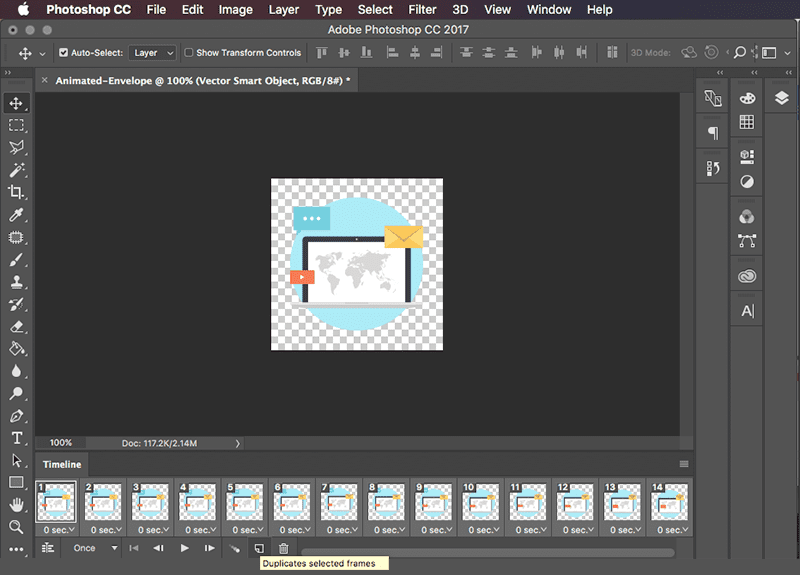 Copy and reverse frames vector