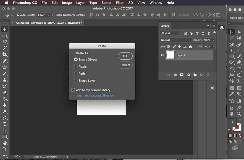 Copy vectors to Photoshop