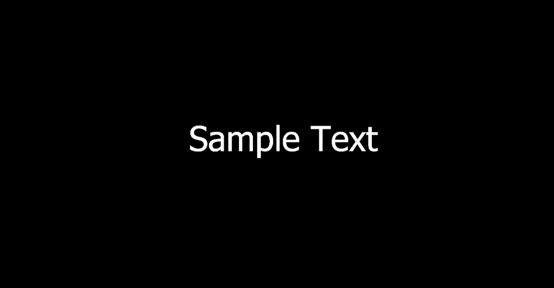 Example of a scale text effect in Premiere Pro