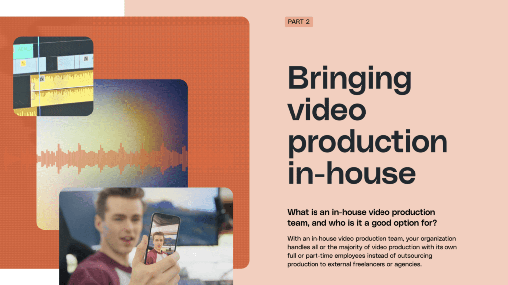 The complete guide to building an in-house video production team