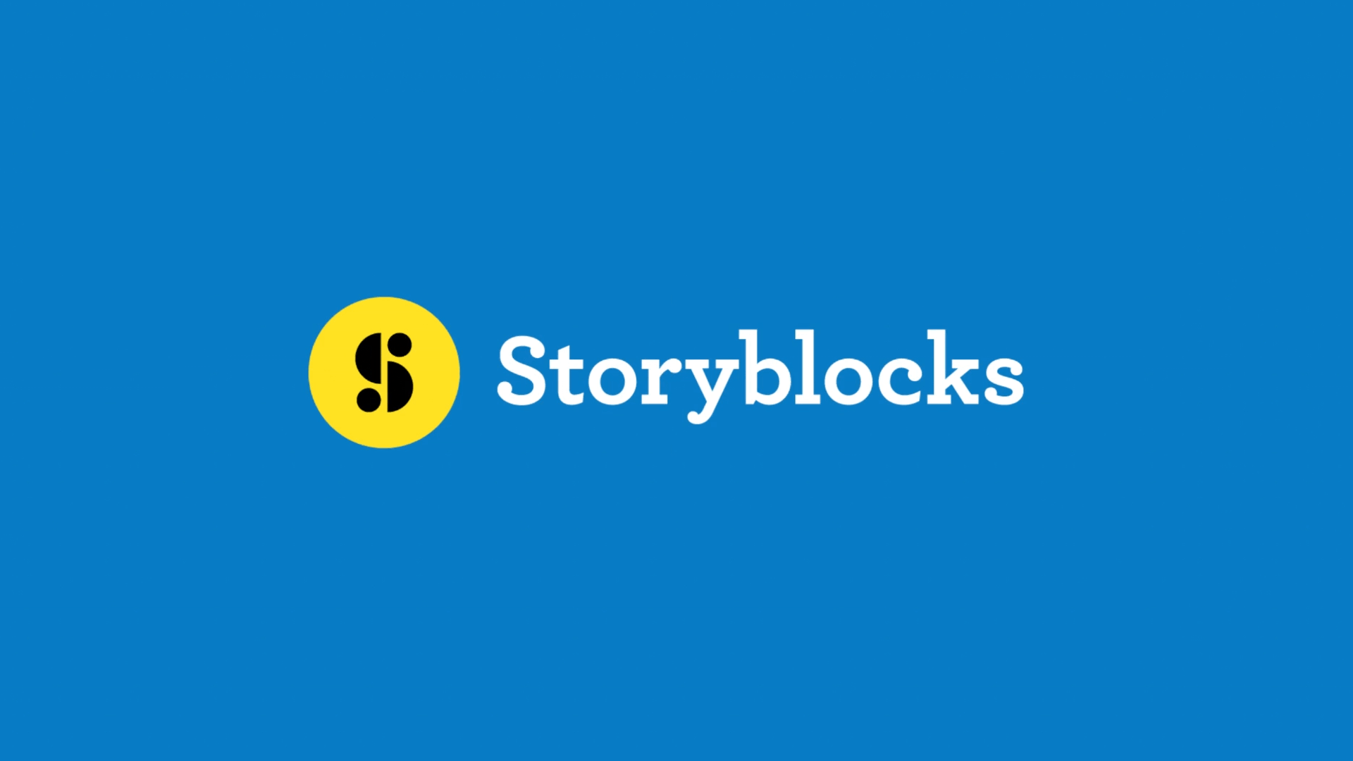 Animation showing the Storyblocks logo with the displacement map effect applied in After Effects