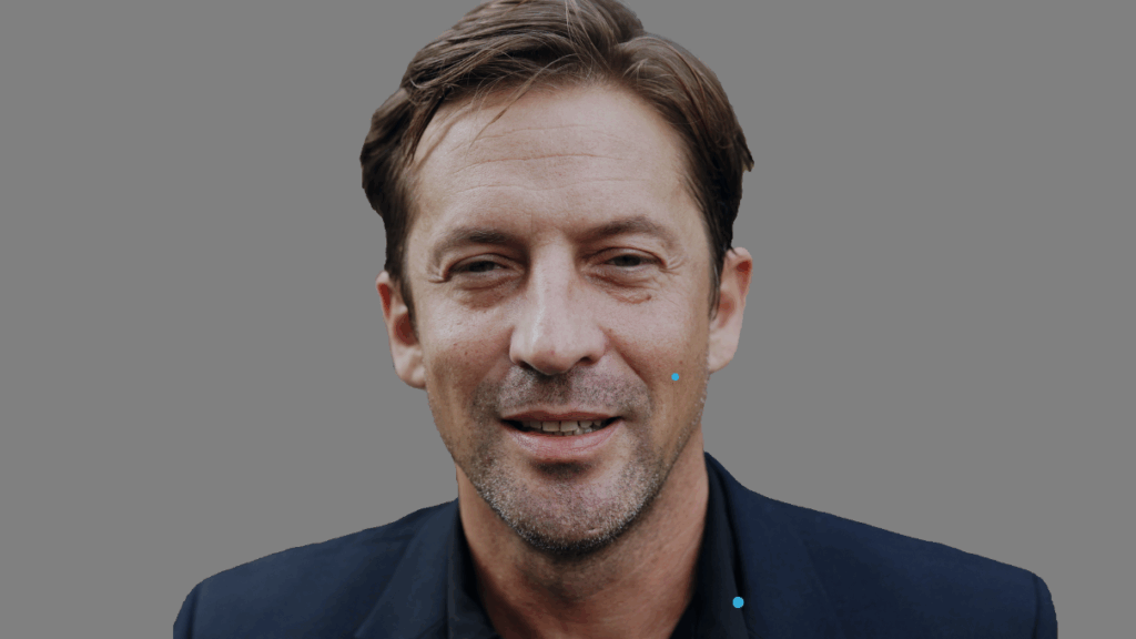 Screenshot showing a subject masked using the AI Magic Mask tool in DaVinci Resolve
