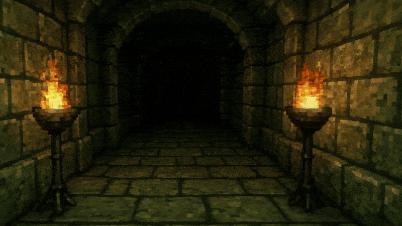 Animated GIF of text that says YOU DIED made of flames, with a flickering glow effect applied, that fade into smoke and disappear into a black background.